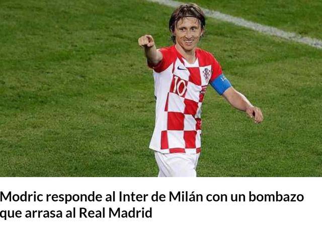 佩里西奇：我永远支持国米，虽然我的队长莫德里奇在米兰踢球